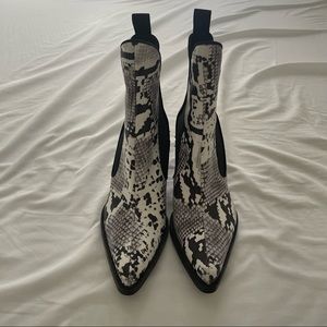 Zara Snake Print Boots